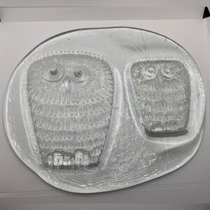 READ-Vintage MCM Blenko Don Shepherd DS-305 Owls Ice Floe DAS Studios Signed
